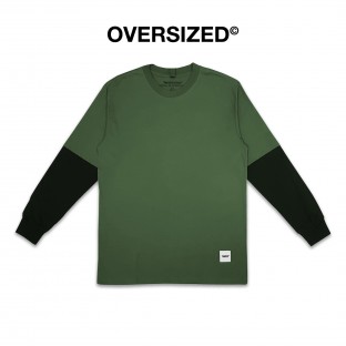 OVERSIZED DOUBLE LAYER OLIVE